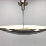 Bauhaus Indirect Ceiling Light, Nickel, Czechoslovakia 1930s