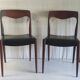 Pair of teak chairs in Scandinavian style - 1960s