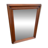 Vintage Scandinavian rectangular mirror in solid wood 75x55cm