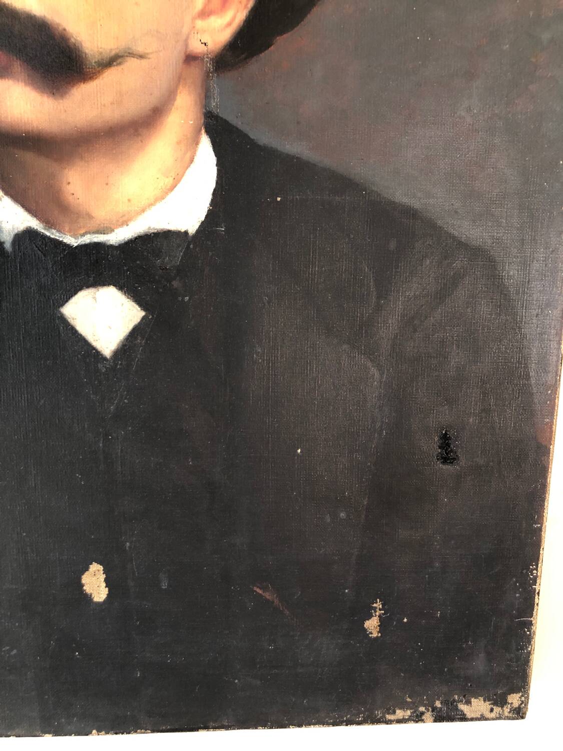 Portrait of a man, oil on canvas, 19th century