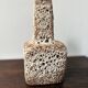 Vase en céramique fat lava années 60 marron et beige pays bas