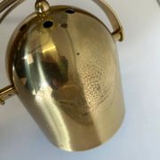 Brass ceiling light with 3 adjustable spotlights by Florian Schulz, Germany, 1970s