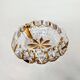 Cut glass ashtray with amber pattern