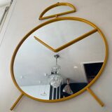 Large vintage Pilm Italy mirror in yellow metal