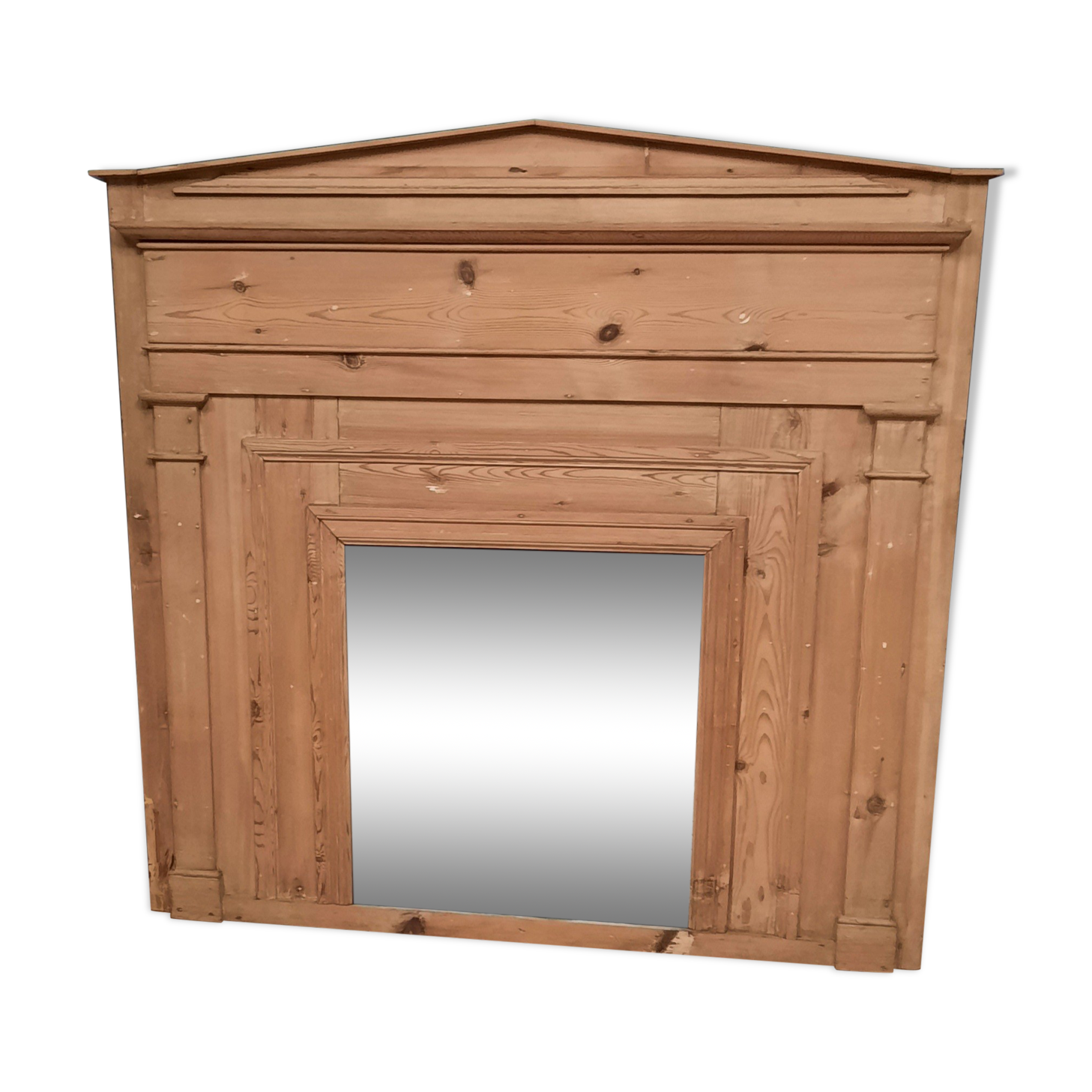 Fir woodwork mirror