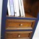 Renovated bookcase with 4 shelves and 2 drawers, France 1960