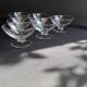 6 champagne glasses – Engraved crystal