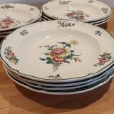 10 vintage Villeroy & Boch plates with flowers