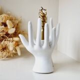 Porcelain handmade candle holder