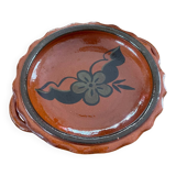 Vintage shallow dish in terracotta