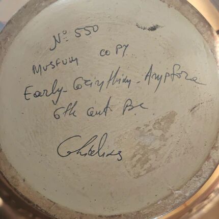 Corinthian amphora British Museum - Signed copy