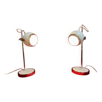 Pair of Eye-Ball lamps, 70s inspiration