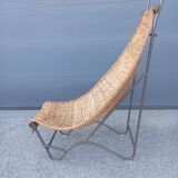 Fauteuil en rotin, 1980