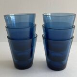 6 water glasses 1970 - Blue - 1970