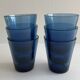 6 verres à eau 1970 - Bleu - 1970