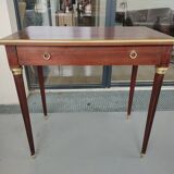 Wooden desk Louis XVI style with central drawer