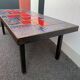 Ceramic Carreaux coffee table De Lava enamelled 50-60 years