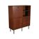 High metal cabinet with mahogany veneer, Italy 1960s