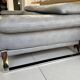 Roche bobois canapé digital - grey leather - 3 seats - 238 cm