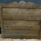 Napoleon III-era wall shelf in mahogany