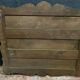 Napoleon III-era wall shelf in mahogany