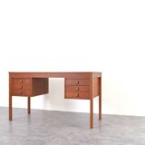 Mid-Century Danish Teak Desk from Domino Møbler, 1960s.