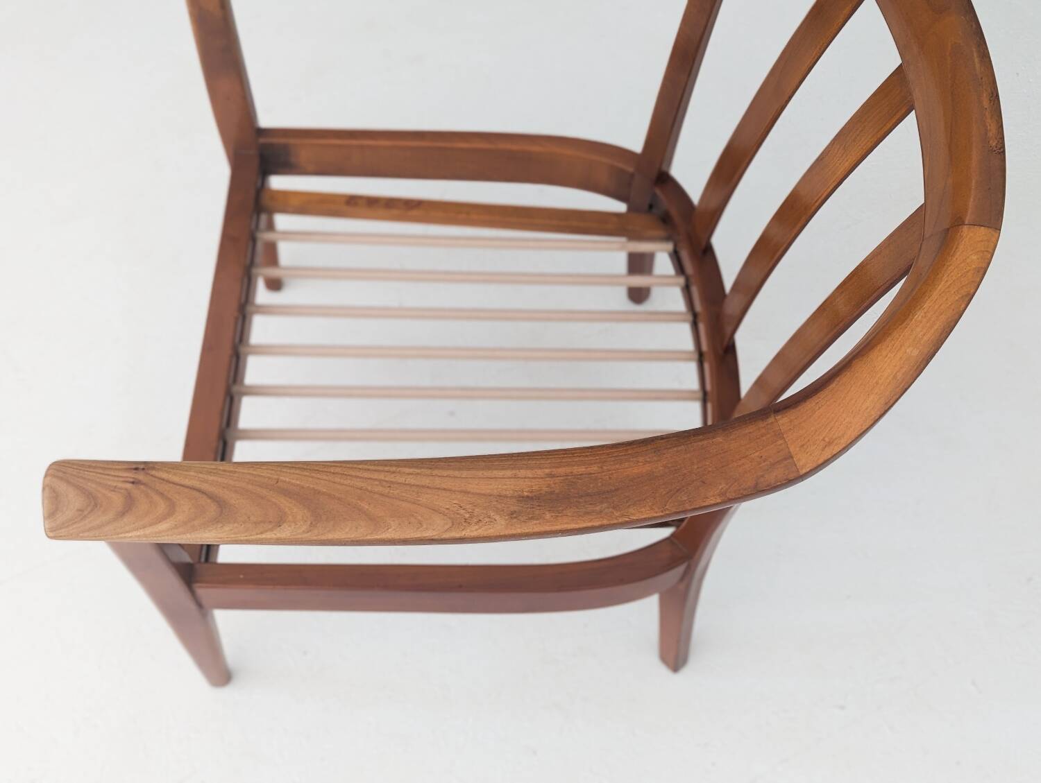 Mid-Century Wilhelm Knoll Cherry Wood Armchairs, Germany, 1960s