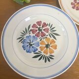 Vintage Montereau Hbcm plate pair