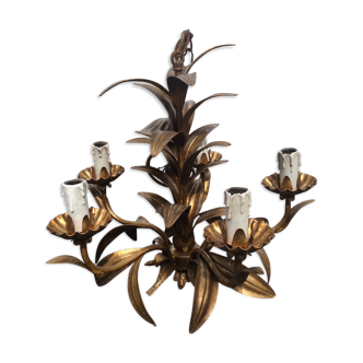 Gold metal chandelier