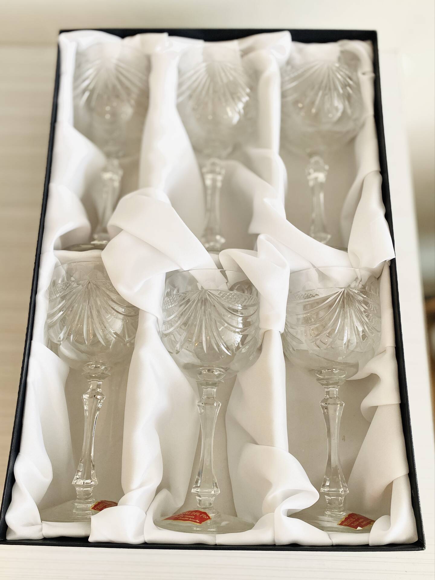 Set of 6 Lorraine crystal wine glasses - Gérard model