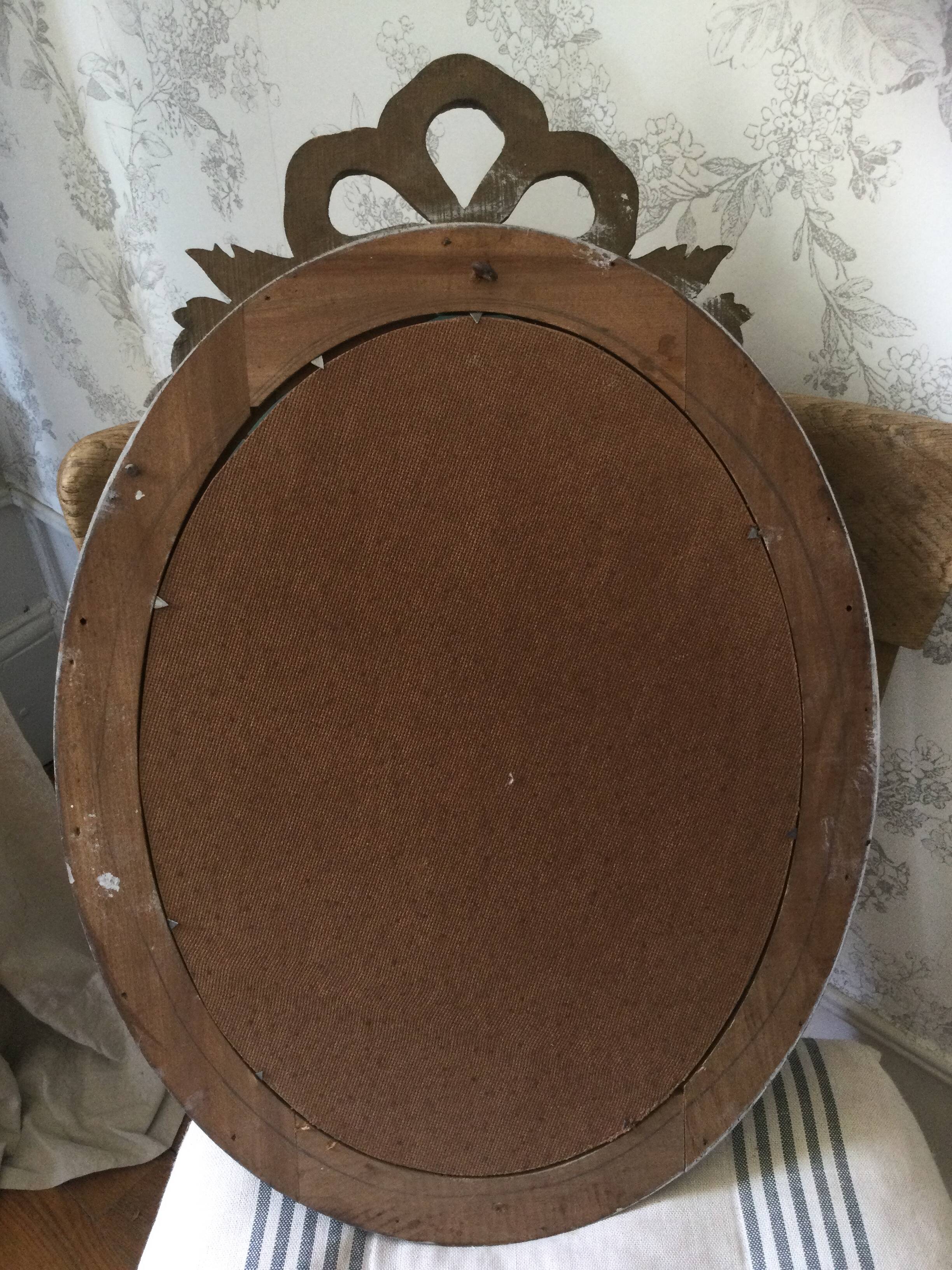 Miroir ancien oval