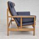 1970s, Danish design by Børge Mogensen, sofa model 2252, oak, furniture wool