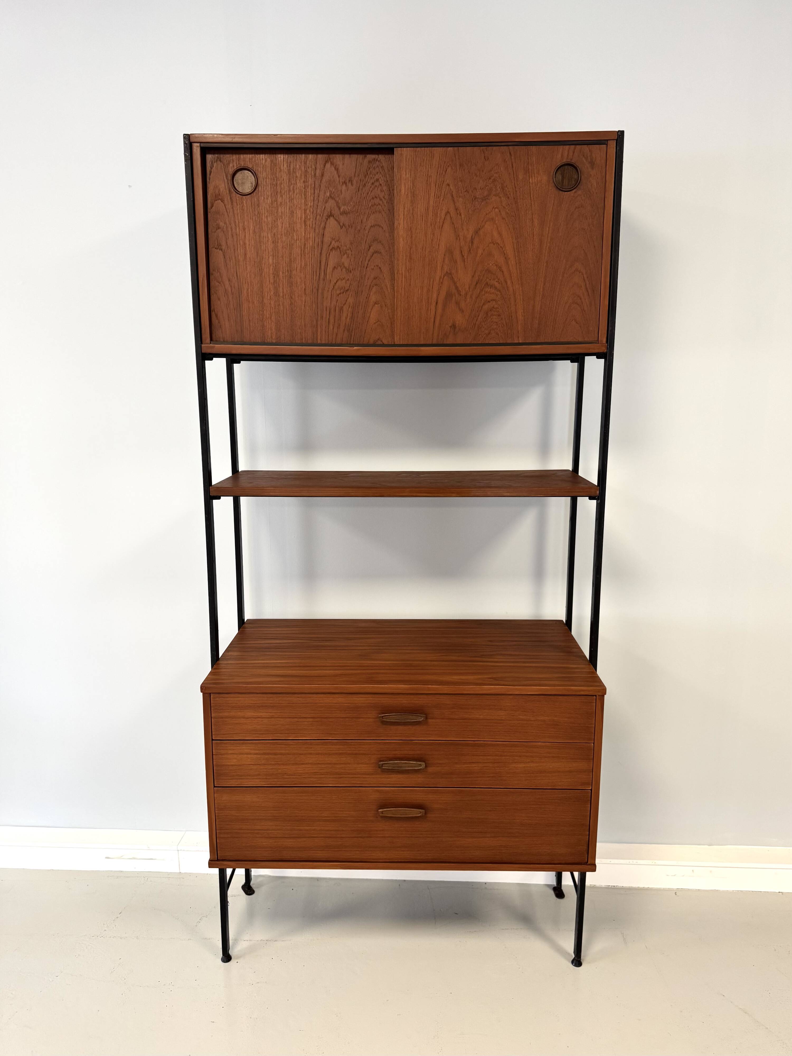 Bibliothèque, meuble de rangement par Avalon, années 1960