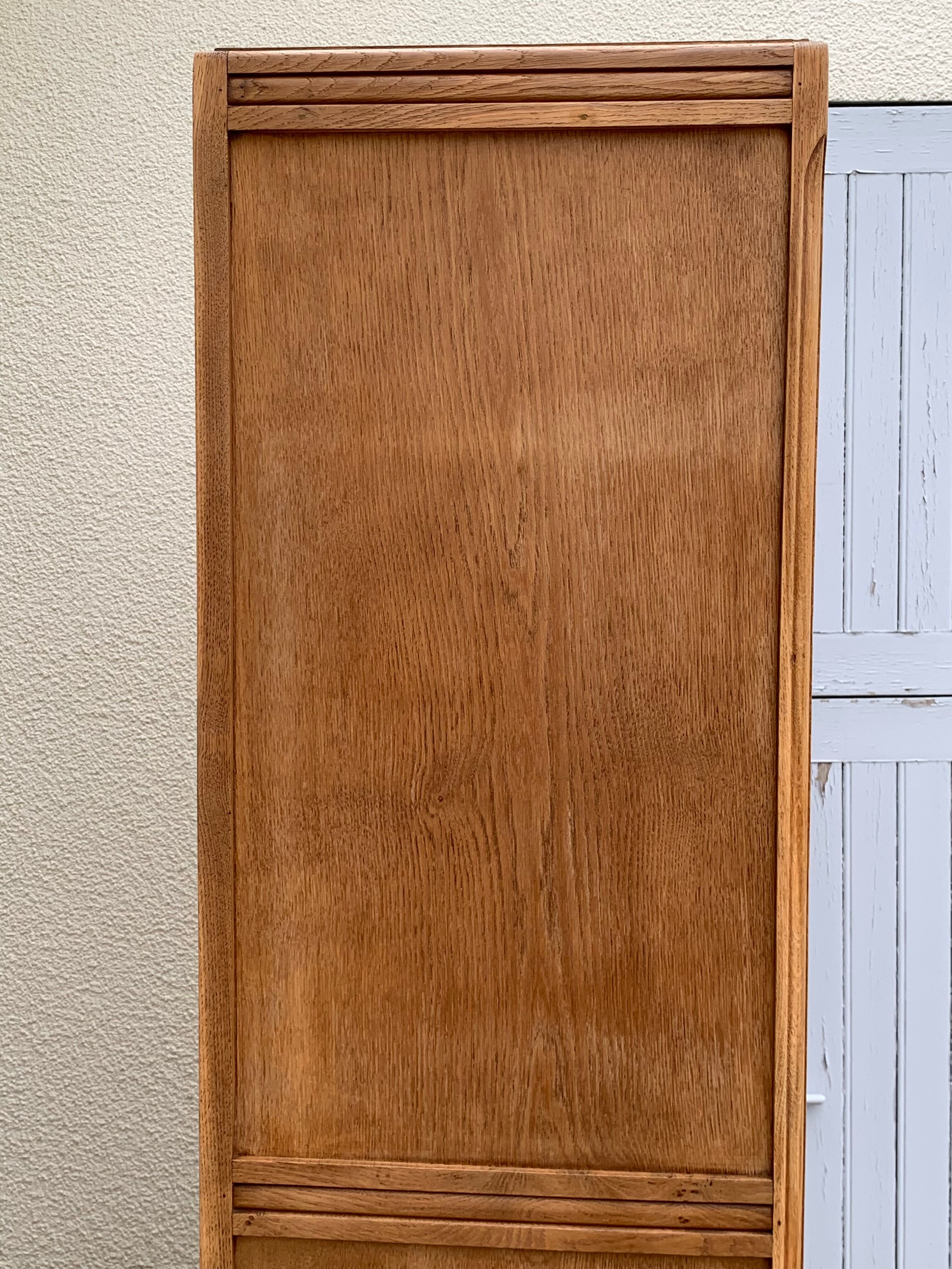 Parisian wardrobe paneled 1930 raw wood