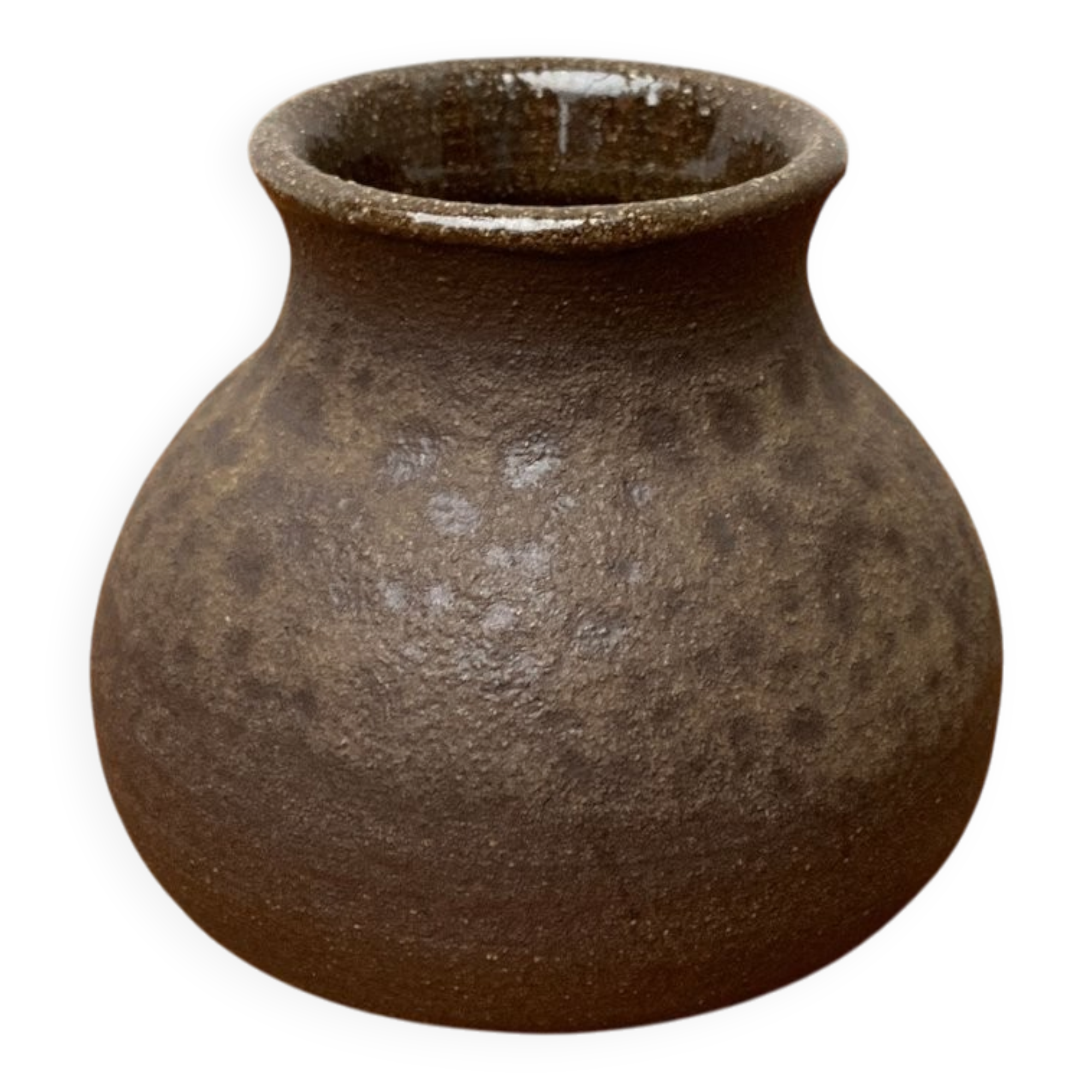 German studio pottery vase from the mid-20th century, 1960s.