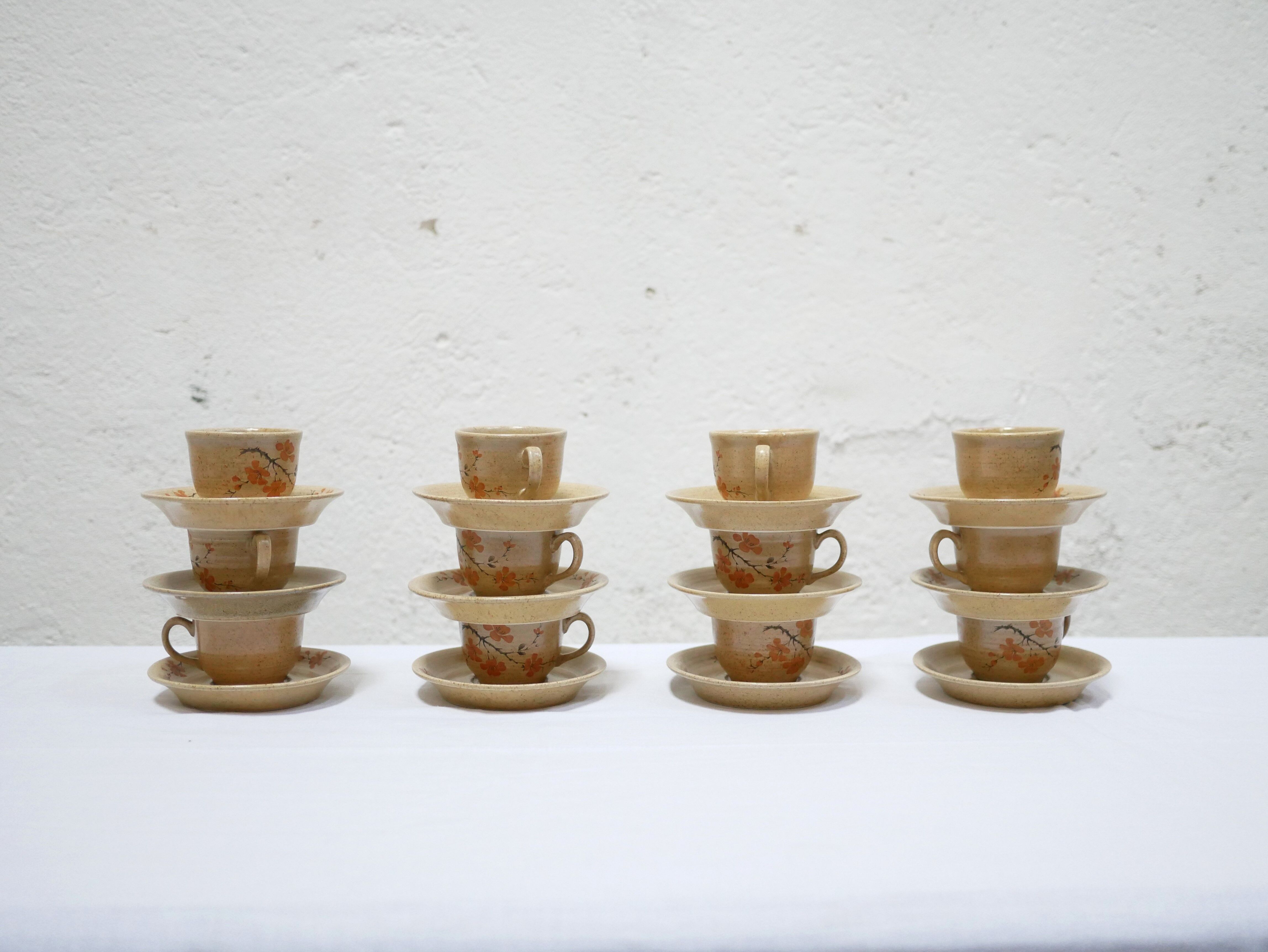 Series of 12 vintage porcelain cups by Maison Revol, France