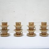 Series of 12 vintage porcelain cups by Maison Revol, France