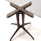 Vintage Coffee Table by Guglielmo Ulrich with an Oval Marble Top, Italy