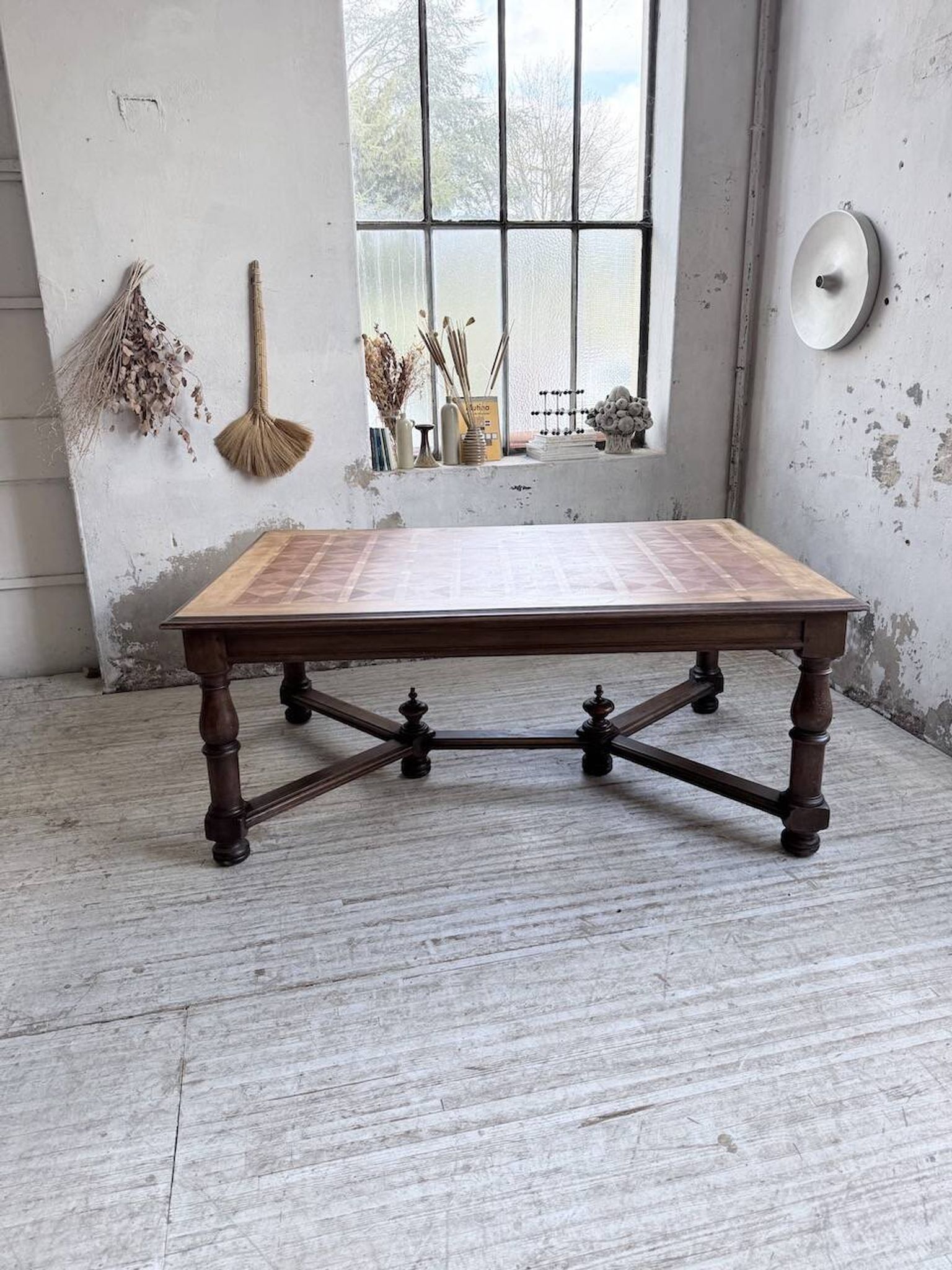Table chêne style Louis XIV 1900