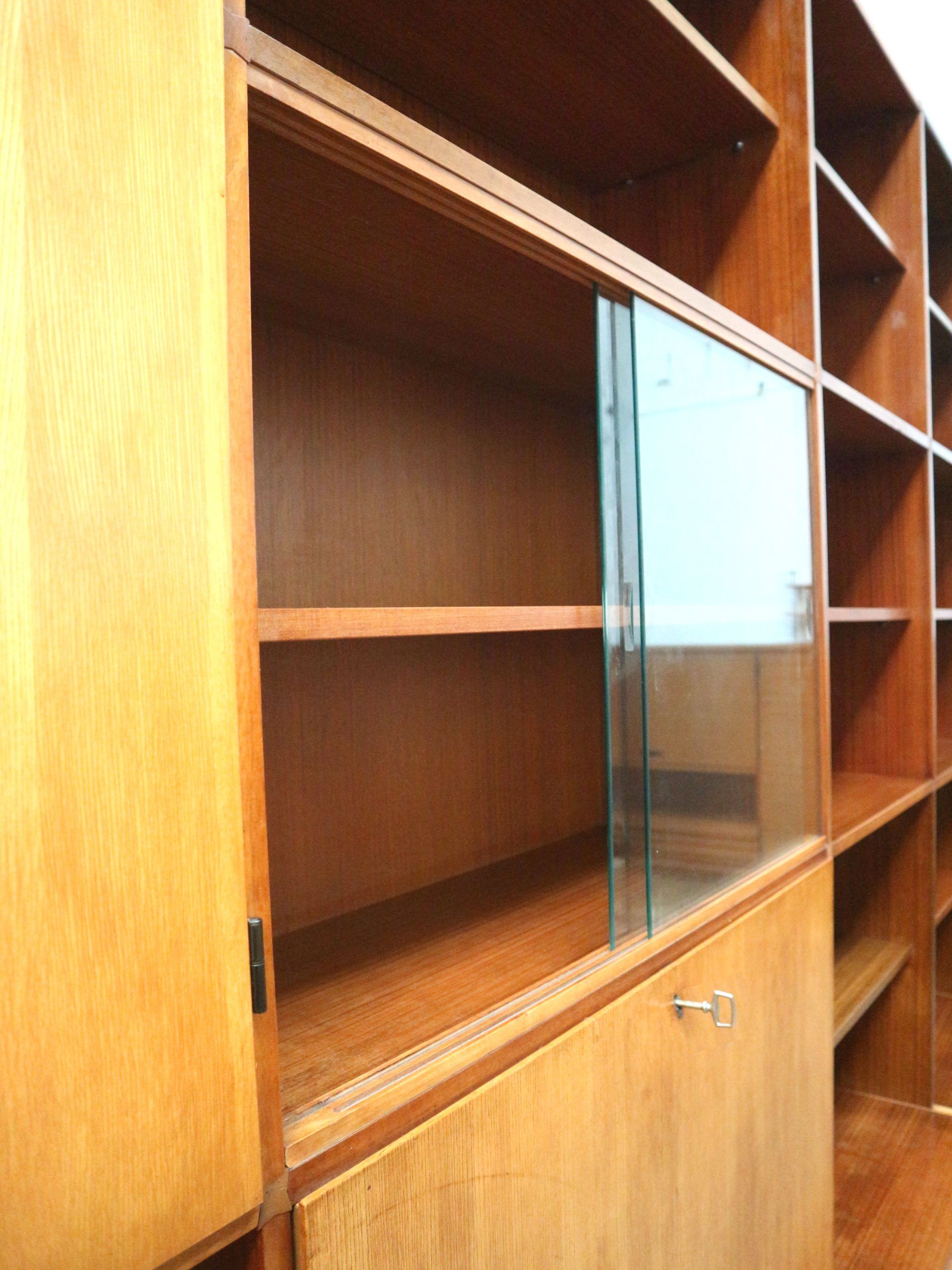 Large vintage wall unit from the 1960s with functional and timeless design