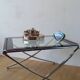 Table basse en chrome, années 1970