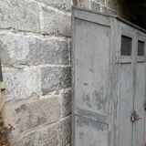 Patinated industrial wardrobe