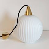 Vintage opaline pendant light