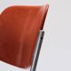 Set de 4 chaises empilables dsc 106 orange, Castelli, G. Piretti, 1970s