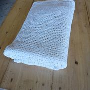 Dessus de lit ancien en crochet fait main
