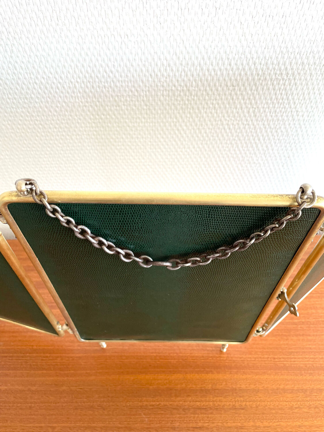 Triptych barber's mirror