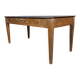 Old decorated wooden kitchen table