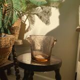 Biot ice bucket in bubbled glass Lila