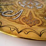 Vintage brass Moroccan tray