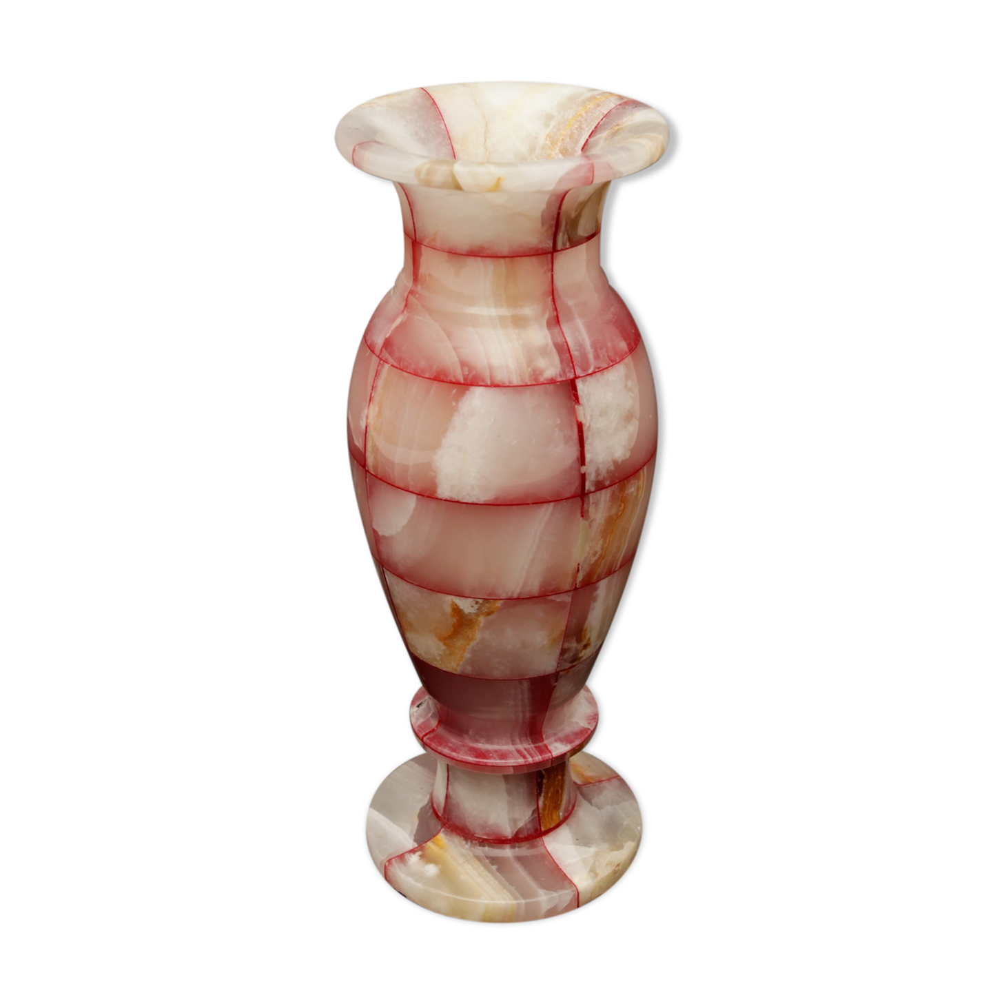 Pink marble vase